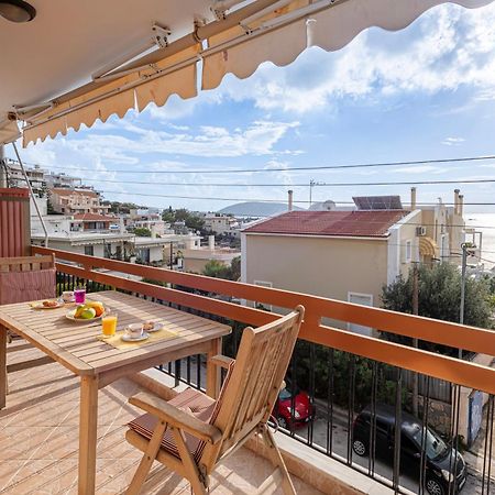 Sea View Apartment 100M From The Beach Saronida Exteriér fotografie