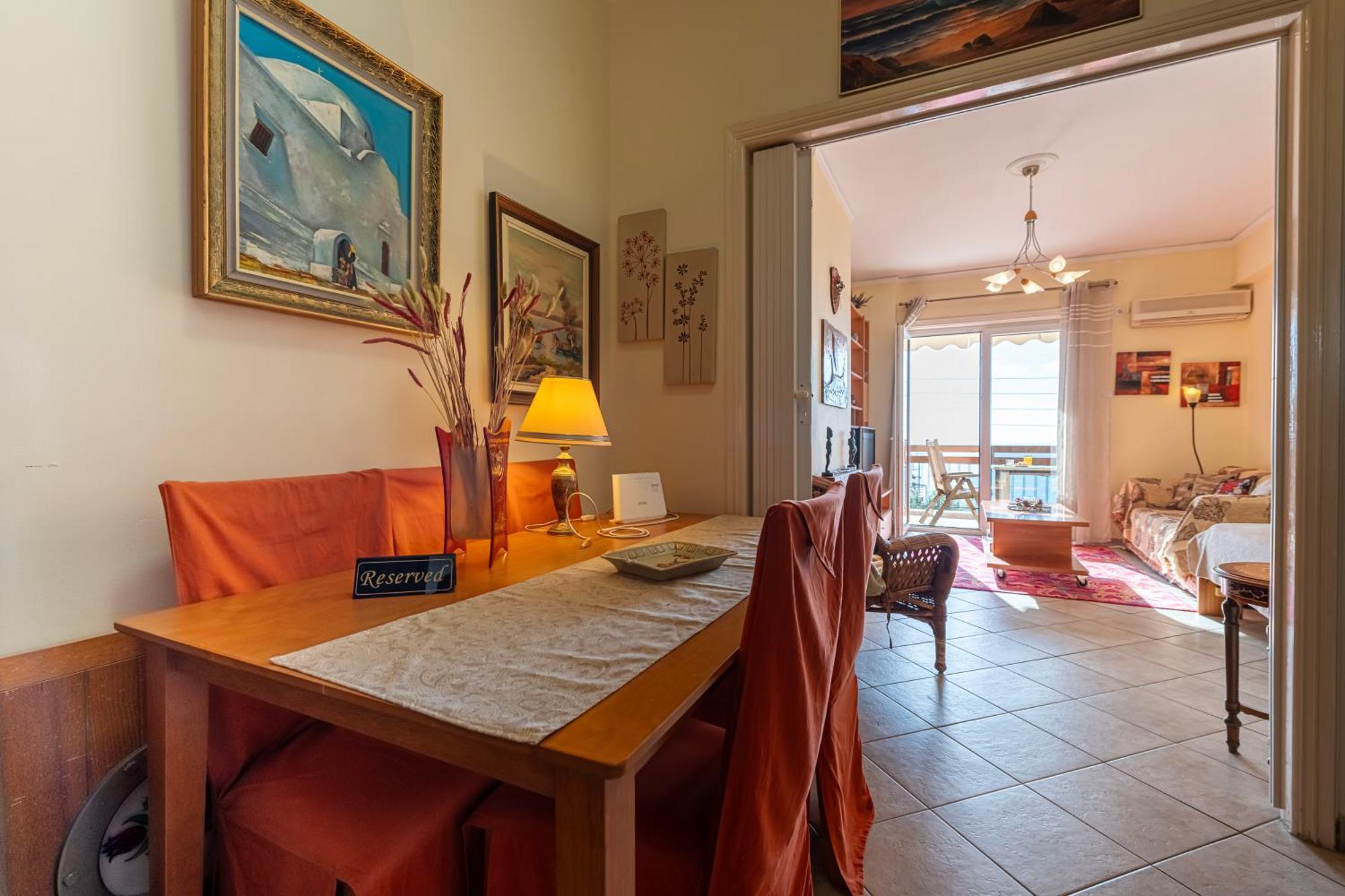 Sea View Apartment 100M From The Beach Saronida Exteriér fotografie